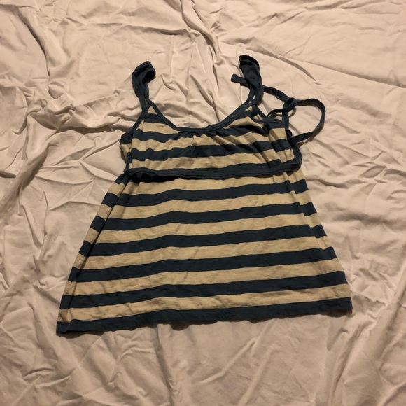 Hollister tank top - large - blue and white - Picture 2 of 3